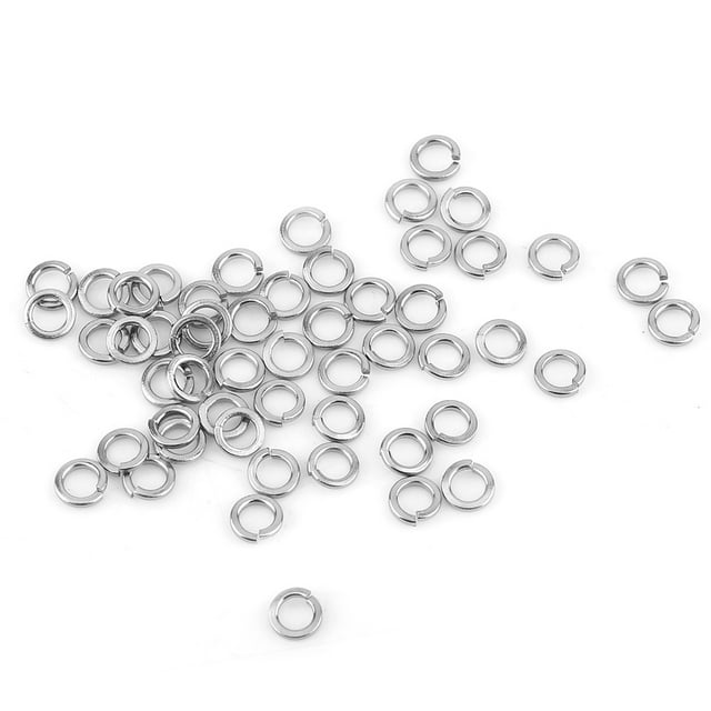 Akozon M3 M5 M6 M8 SS304 Acier Inoxydable Métrique Hexagonal Tête Machine Vis Ronde Prise Plate et Écrous Ensemble et Rondelles Assortiment Kit