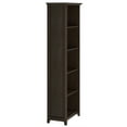 thumbnail image 3 of Simpli Home Acadian SOLID WOOD 72 inch x 26 inch Transitional 5 Shelf Bookcase in Brunette Brown, 3 of 11