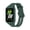 dark night green, variant on Silicone Watch Strap with Protector Cover for Fit 3 Watch Bands Soft Belt Case Cover