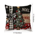 thumbnail image 4 of Xuniizn Christmas Pillow Covers 18x18 inch Xmas Decorations Soft Plush Faux Fur Wool Christmas Throw Pillow Cases Winter Holiday Decor for Sofa Living Room, 4 of 7