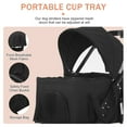 thumbnail image 3 of Folding Dog Stroller Pet Stroller with Detachable Carrier Storage Basket, 3-in-1 Travel Stroller for Medium Small Dogs Cats(Black), 3 of 10
