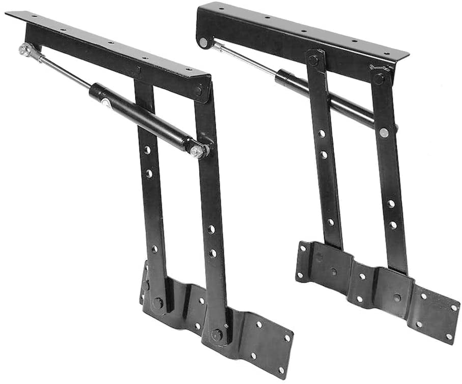 2 Pieces Folding Lift Lift Up Spring Shelf Mechanism for Furniture