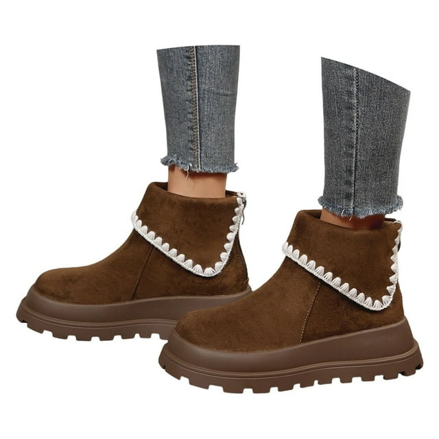 asddcavvf Bottes Plateforme Mi-Mollet Talon Bout Rond Style Bottines pour Automne Hiver Mode Confortables Décontractées et Habillées Chaussettes Bottes pour Femmes Mi-Mollet Bottes de Pluie Poulet pour Femmes Mollet Grand