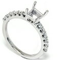 thumbnail image 3 of Pompeii 1/2ct Half Eternity Diamond Ring Setting 14K White Gold (G/H,SI), 3 of 3