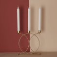 thumbnail image 3 of Candelabro de metal modelo casa nórdica hogar decoraciones creativas moderno simple hogar mesa de comedor candelabro adornos, 3 of 5
