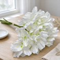 thumbnail image 5 of 3PCS White Silk Hydrangea Artificial Flowers, Fake Faux Floral Bulk Bouquet for Home Decor, Bathroom, Table Centerpiece & Shelf Decorations (White), 5 of 5