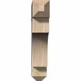 thumbnail image 3 of Ekena Millwork 4"W x 20"D x 24"H Balboa Traditional Rough Sawn Bracket, Western Red Cedar, 3 of 4