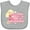 AC-Heather Grey, variant on Inktastic These Fools Put My Cape on Backwards® Pink Superhero Edition Girls Baby Bib