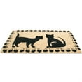thumbnail image 2 of Imports Decor, Vinyl Backed Coir Doormat, (Set of Musical Cat and Two Cats), 2 of 5