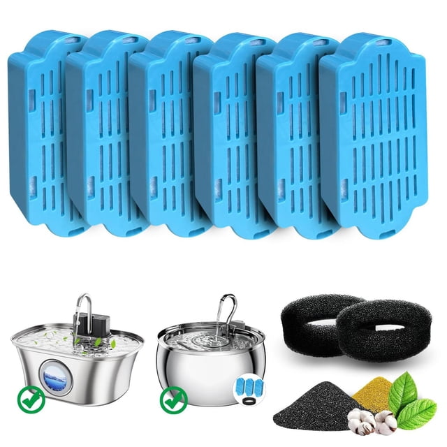 Filtros de Fuente de Agua para Mascotas FWMB Ajustables para Gatos