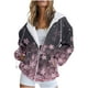 thumbnail image 1 of Puntoco Chaqueta de manga larga con bolsillo y capucha con cremallera y estampado de Halloween informal para mujer Puntoco Puntoco-1, 1 of 4