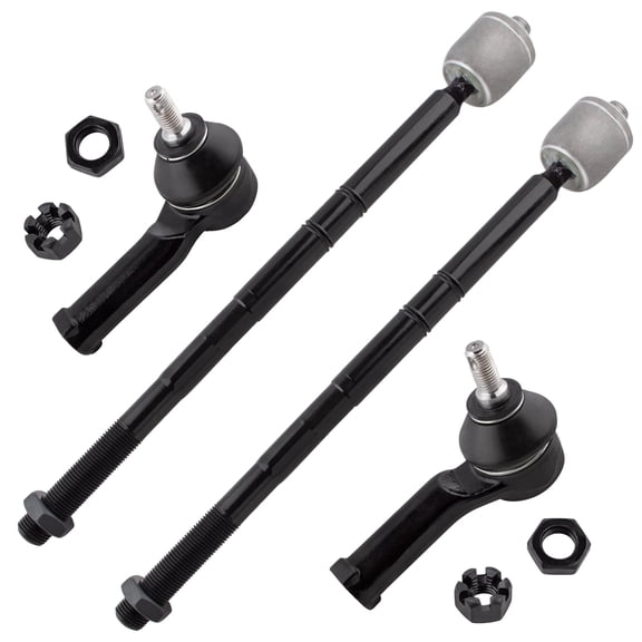 BOXI 4pcs Front Inner Outer Tie Rod Ends Fit for Ford Contour 1997-2000 / for Mercury Cougar 1999-2002/Mystique 1997-2000 - Fits Models w/ 15 Inch Wheels ONLY | ES3471 ES3470 EV319