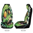 thumbnail image 2 of Psychedelic Zombie Skull Print Car Seat Covers Front Seats Universal Fit for Cars SUV Truck Auto Interior Accessories, 2 of 3