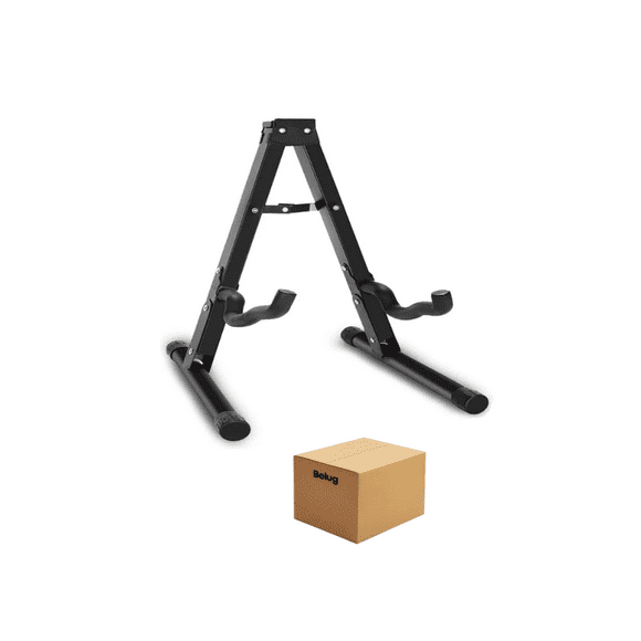 Soporte De Guitarra De Metal Plegable, Soporte De Base Belug Negro
