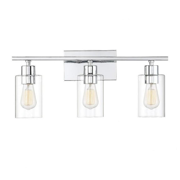 3 Light Bath Bar-Transitional Style with Contemporary and Modern Inspirations-9.75 inches Tall By 22 inches Wide Bailey Street Home 159-Bel-4422431