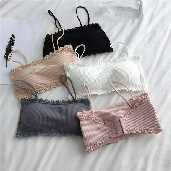 Girl's Bandeau Bra Flex Fit Seamless Breathable Girl Training Bra Trainer Bras for Girls Fit for 10-16 Years Teen