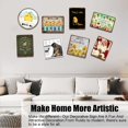 thumbnail image 5 of Cat Meow Metal Tin Sign All Visitors Must Be Approved Plate Decor A House is Not A Home Funny Animal Wall Art Cat Signs for Home Office Cafes Club Pub Sign Gift 12x12 inches, 5 of 7