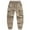 Khaki-04, variant on Rvwovn Men's Cargo Joggers - Tapered Elastic Drawstring Waist Work Pants with Zipper Pockets