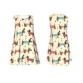 thumbnail image 6 of Defioc Dachshund Dog Puppy Pattern Women's Summer Dresses 2025 Beach Casual Sleeveless Tank Loose Sundress Beach Vacation Clothes with Pocket -XX-Large, 6 of 7