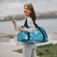 thumbnail image 6 of Honeii Heart Shaped Cloud Print Gym Bag,Carry on Weekender Overnight Bag, Travel Duffel Bags, Personal Item Travel Bag,Tote Bag,Workout Dance Bag, 6 of 7