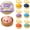Flower Confetti (Random), variant on Shark Dumpling Squishy, Mystery Squishy with Box, Colorful Dumplings Squeeze Balls Stress Relief Sensory for Holiday & Birthday Gifts (Shark Dumpling)