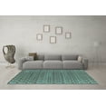 thumbnail image 3 of Ahgly Company Indoor Round Oriental Light Blue Industrial Area Rugs, 6' Round, 3 of 4