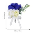 thumbnail image 2 of Masteelf Royal Blue Corsage and Boutonniere Set for Wedding Party Decoration Silk Multi Color with Pin 2.5 Inch, 2 of 8