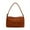 Brown, variant on Small Suede Simple Tote Bag for Women Retro Solid Color Small Capacity Zipper Closure Handbags 2026 Fashion Suede Comfortable Wide Strap Mini Shoulder Bag White One Size