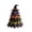 Witch Hat #1, variant on DIY Halloween Quilted Fabric Tree Kit, Ghost Moonlight DIY Tree Patchwork Kit, Quilted Layered Craft Kit for Halloween Harvest Festival Table Decor