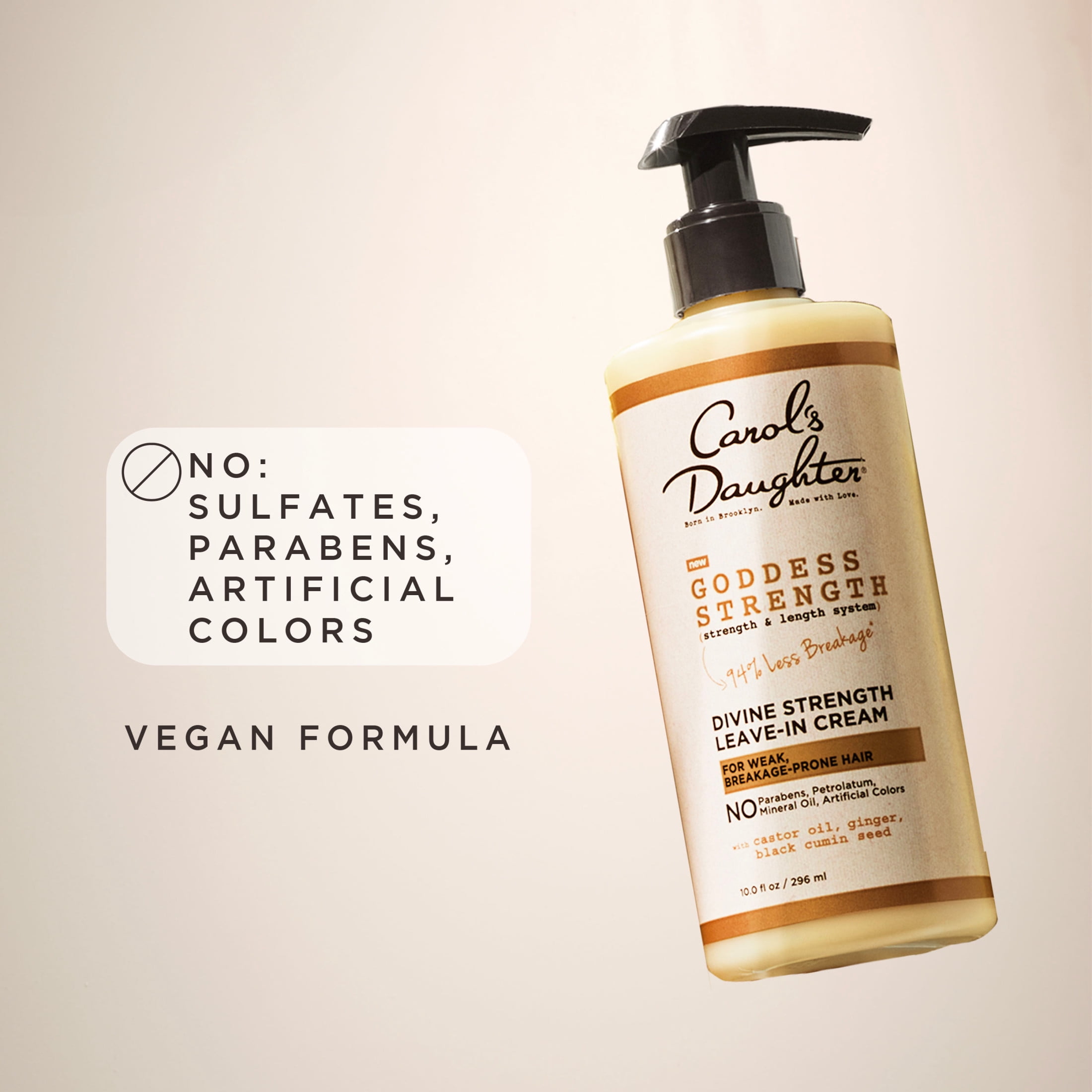 (2 pack) Carol's Daughter Goddess Divine Strength Leave In Conditioner with Castor Oil, 10 fl oz