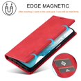 thumbnail image 5 of LC.IMEEKE For Samsung Galaxy A55 5G Wallet Case Microfiber Leather Phone Cover - Red, 5 of 5