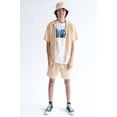 thumbnail image 3 of Ragstock Tan Terry Knit Button Up Shirt, 3 of 4