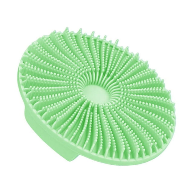Cepillo de baño para hombres y mujeres con orificio para colgar, cepillo corporal para ducha fácil de usar. Verde