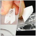 thumbnail image 4 of FOMIYES 40Ud Clips Plásticos Adhesivos Transparentes Para Placas Uso Diario En Oficina Y Eventos, 4 of 8