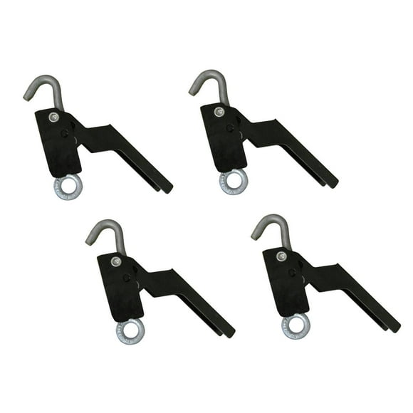 Torklift Turnbuckle Handle S9528 Derringer; For use With Any 1/2 Inch Thread Turnbuckle; Powder Coated; Black; Aluminum; Set of 4