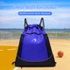 thumbnail image 3 of Mochila de baloncesto deportiva con compartimento para pelotas, amplio espacio de almacenamiento para zapatillas de baloncesto, bolsa de deporte (azul), 3 of 5