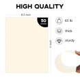 thumbnail image 2 of Cartulina Goefun, 8,5 x 11, 180 g/m², crema, paquete de 50 hojas, 2 of 7