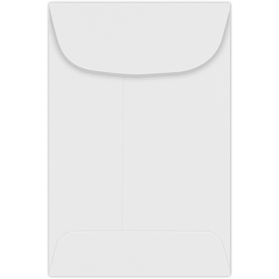 LUXPaper #4 Coin Envelopes, 3 x 4 1/2, Bright White, 250/Pack