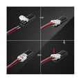 thumbnail image 3 of 50PCS Double-Wire Plug-in Connector with Locking Buckle,Pluggable Connectors 2 Pin 2 Way Universal, 3 of 5