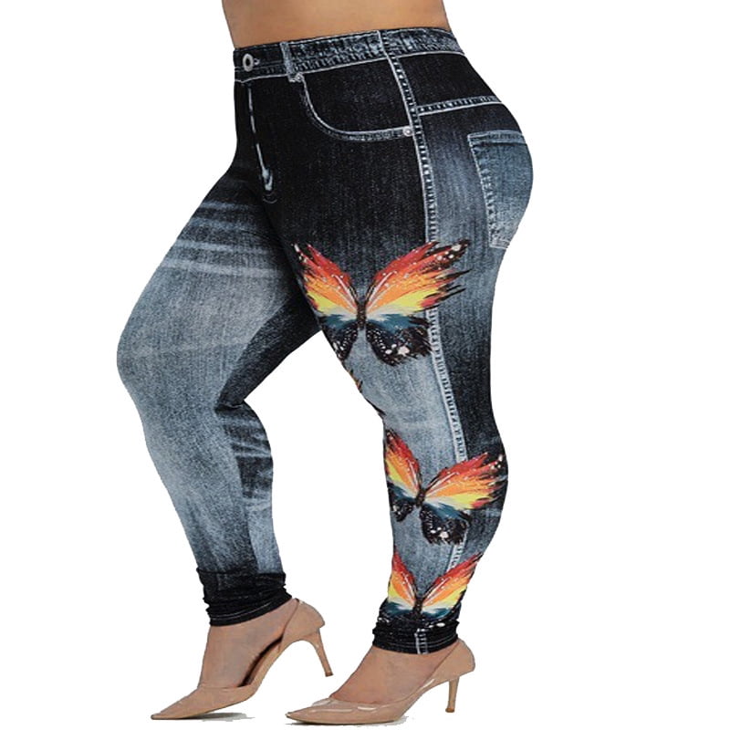 Women's Digital Printing Denim Sports 