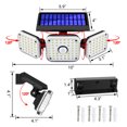 thumbnail image 2 of Solar Lights Outdoor W/ Motion Sensor & 3 Adjustable Heads, IP65 Waterproof, Solar Flood Light Solar Spotlight for Outdoor Yard Garden Illumination Security, 2 of 10