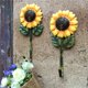 thumbnail image 5 of 2 ganchos de girasol de metal vintage para decoración de llaves para el hogar, oficina, baño, 11 Feliz Sencillez, 5 of 5