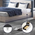 thumbnail image 5 of ZAFLY California King Upholstered Bed Frame with 4 Storage Drawers,Platform California King Size Bed Frame with Adjustable Headboard,Wooden Slats Support,No Mattress,No Box Spring Needed (Beige), 5 of 6