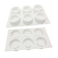 thumbnail image 2 of 6 Cavity Cake Mould DIY Cake Mold 3D Silicone Mould for Pudding Chocolate Mousses Dessert Kitchen Bakeware, 2 of 6