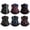 Grey, variant on 6PC USA Flag Neck Gaiter Breathable Scarf for Men Women 4th of July Seamless Bandana Rave Face Cover Scarf Mask Headband Colorful Headwear One Size Red