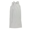 thumbnail image 2 of bar III Vestido recto alto y bajo para mujer, gris, grande, 2 of 2