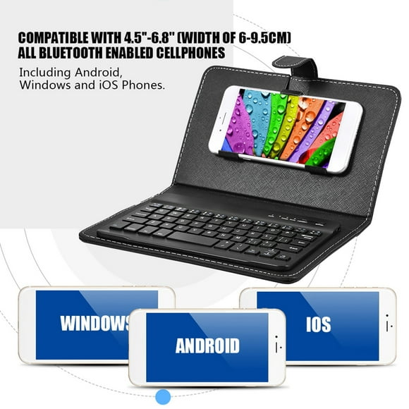 Cover With Stand Keyboard, Phone Keyboard, Keyboard Flip Case Wireless For IOS