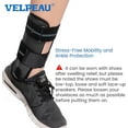 thumbnail image 4 of Ankle Brace - Stirrup Ankle Splint - Adjustable Rigid Stabilizer for Sprains, Tendonitis, Post-Op Cast Support and Injury Protection for Women a Foam Pads Large Pack of 1, 4 of 5