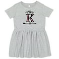 thumbnail image 3 of Inktastic Letter K Monogram Tribal Arrow Girls Toddler Dress, 3 of 5