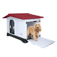 thumbnail image 1 of Casa para perro Mediano / Chico MascoAmigo con Puerta Metálica-Térmica-de plástico 91.5x69x66 cm Rojo., 1 of 8